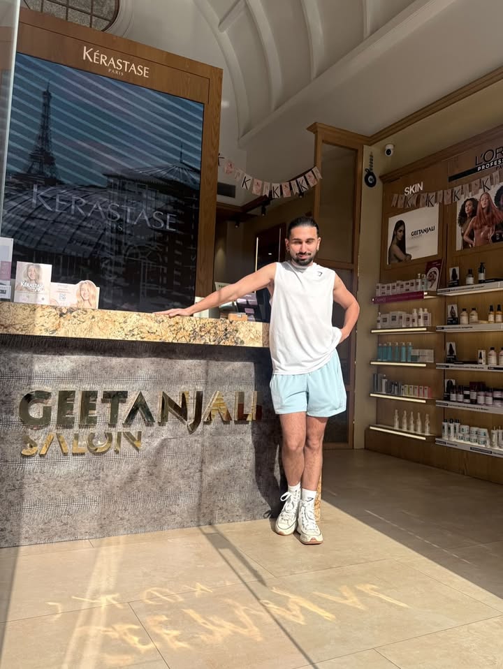 A pleasure hosting Orry at Geetanjali Salon Good conversations, great grooming and a visit worth remembering . . . . 