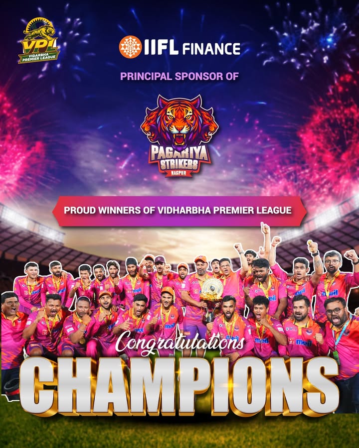 Congratulations to the Pagariya Strikers on an incredible Vidarbha Premier League triumph As the Principal Sponsor, we re...