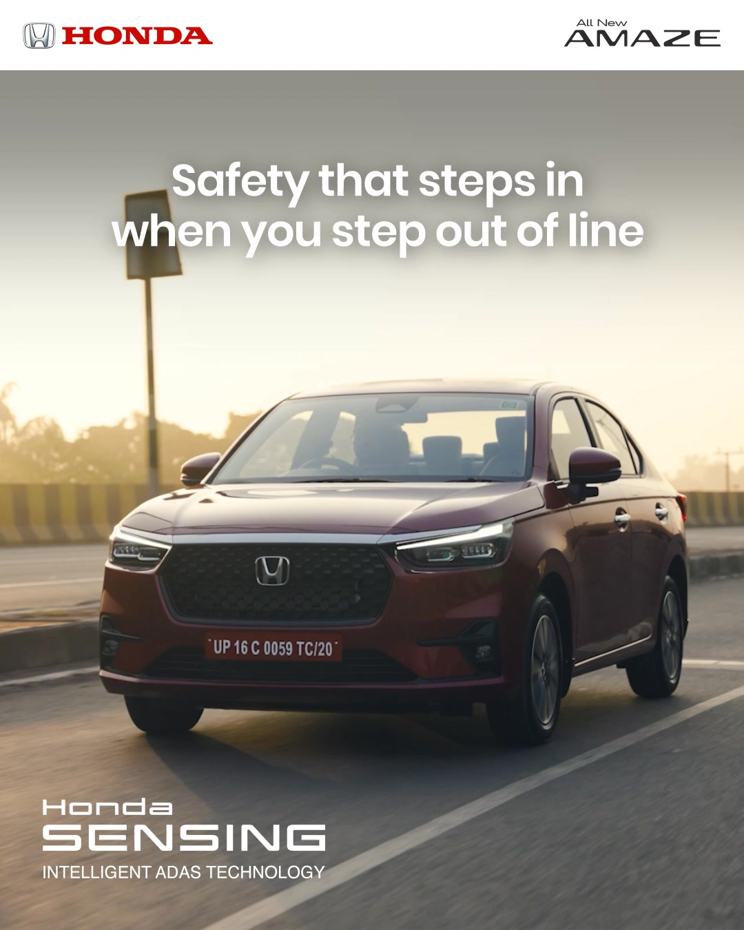 Outclass safety with the Honda SENSING Intelligent ADAS The Lane Keep Assist System LKAS helps you stay in your lane whil...