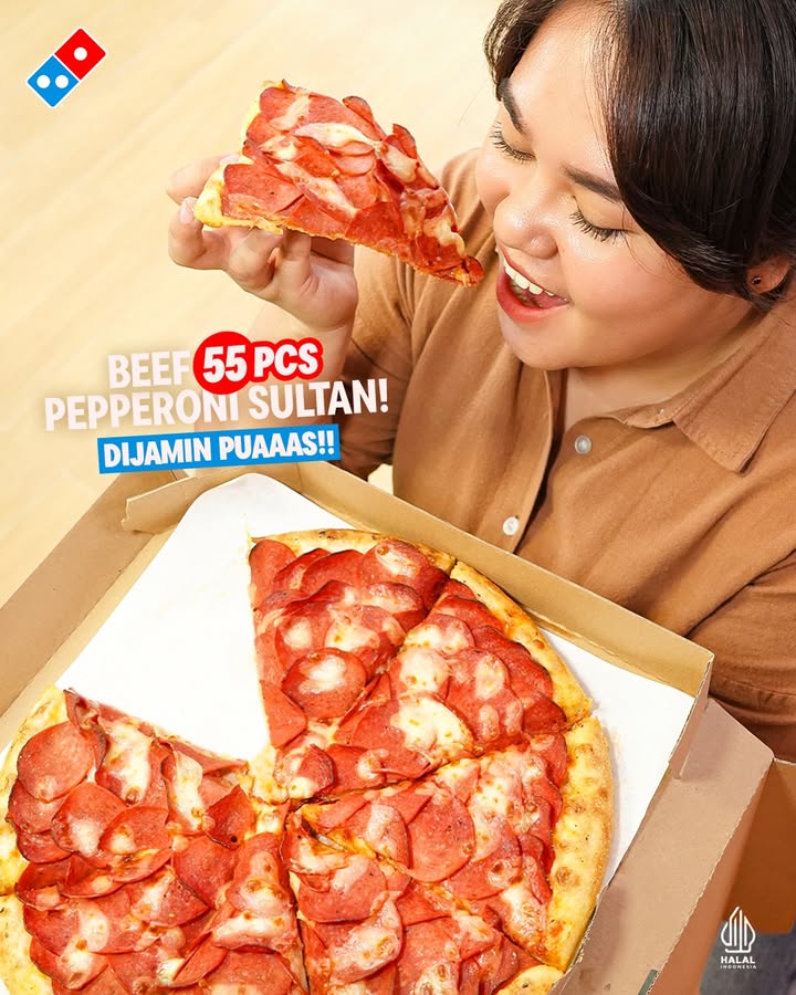 Focus PIZZA jangan Wajah Ada PIZZA SULTAN yang Beef Pepperoni 55 Pcs