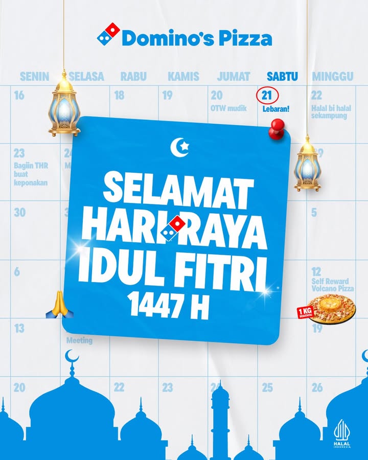Selamat Hari Raya Idul Fitri 1447H Minal aidin wal faizin, mohon maaf lahir dan batin, domizen Uda maka...