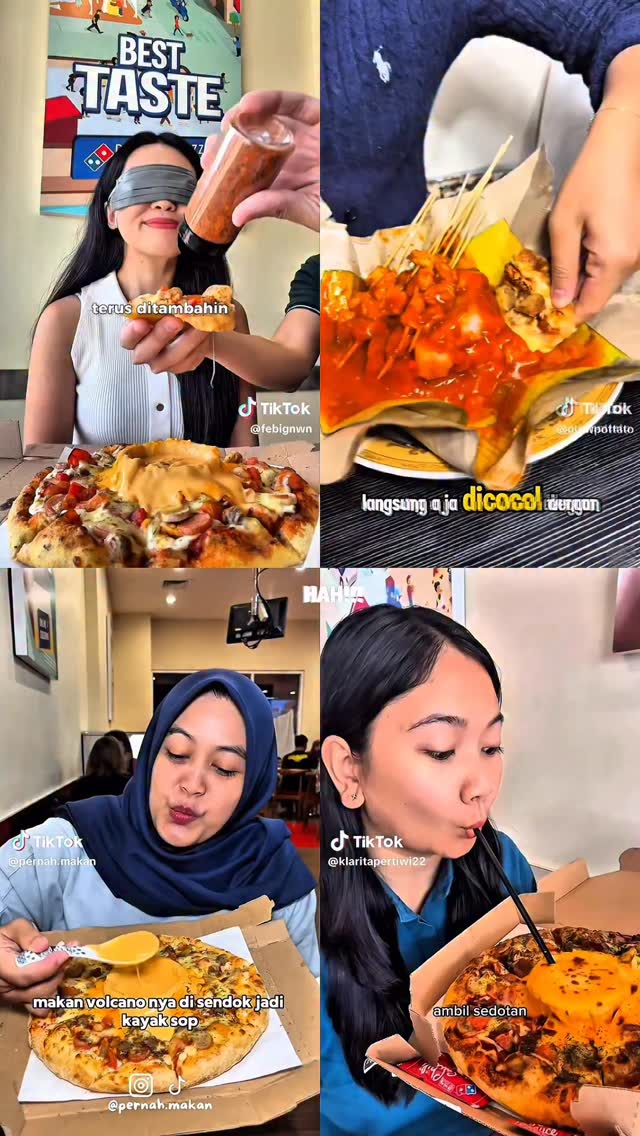 Absen yuk yang uda ikutan CaraWowMakanVolcano nonton Dominos X weareaaaclan di Youtube Marapthon kemarin ...