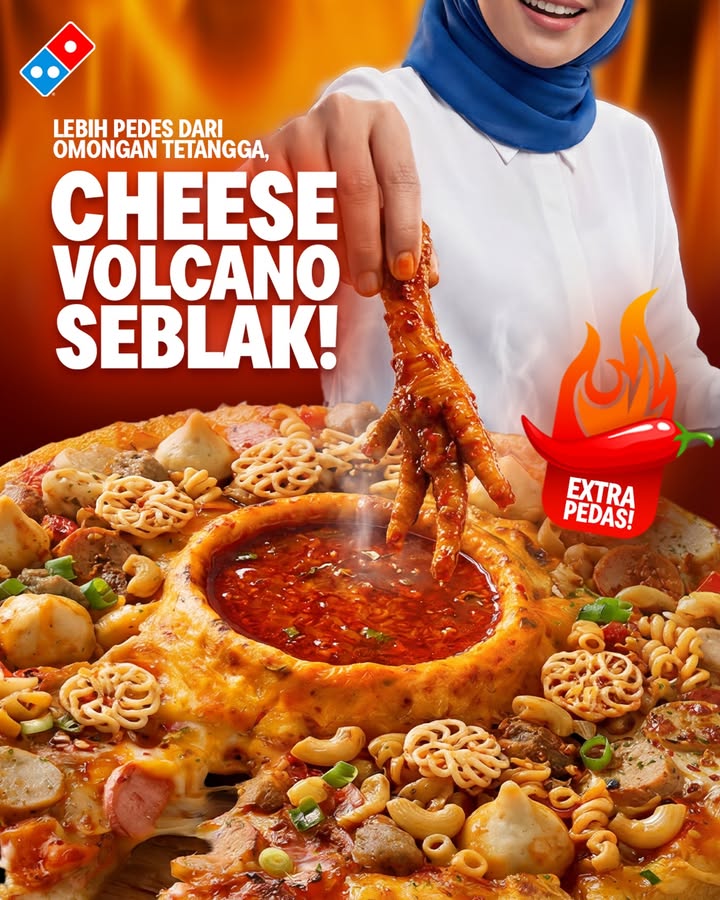 WAH BARU CHEESE VOLCANO SEBLAK yang pedesnya ngalahin omongan tetangga nih Order di store atau melalui D...