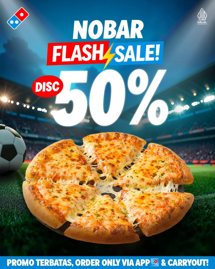 Siap nonton bola malam ini Flash Sale Diskon 50 yang SUPER TERBATAS, pas banget buat kamu biar perut aman ...