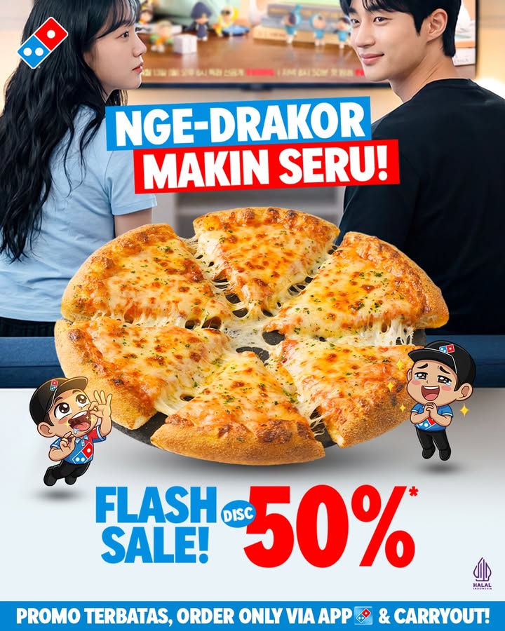 Chingu, uda siap marathon kdrama hits bulan April ini Buruan order pizzamu di store terdekat atau DominosAppAj...
