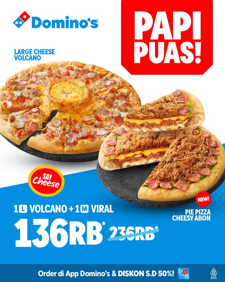 Absen di comment yuk yang uda cobain PIE PIZZA CHESSY ABON Berlimpah abon dan kejunya pas banget buat ngumpul w...