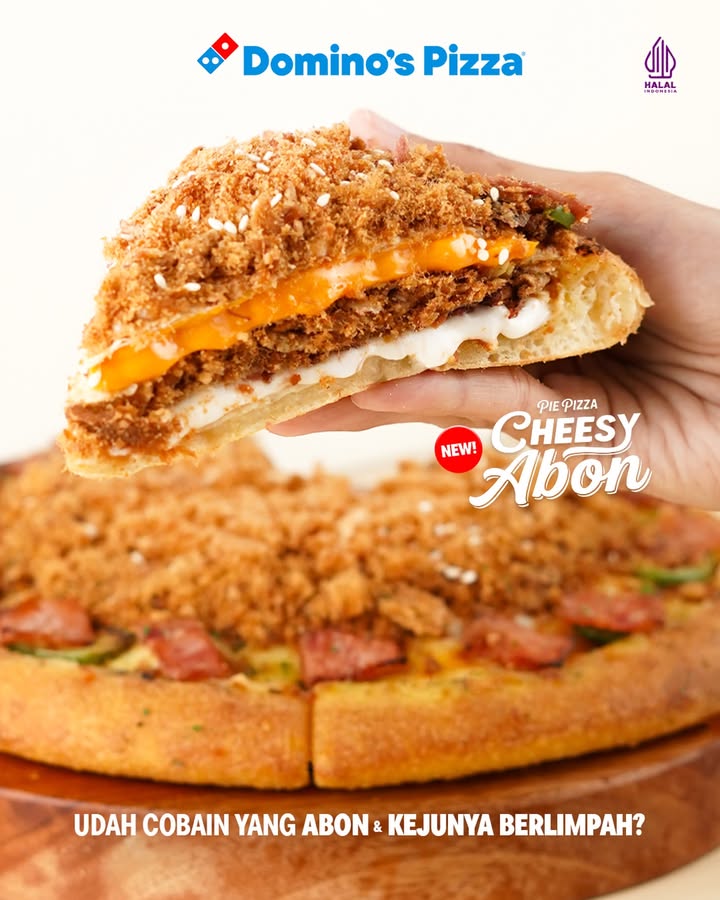 Abonnya berlimpah, kejunya cheesy Rasanya GOOONGG BANGEEET Wajib coba sekarang jugaa Order Pie Pizza Cheesy A...