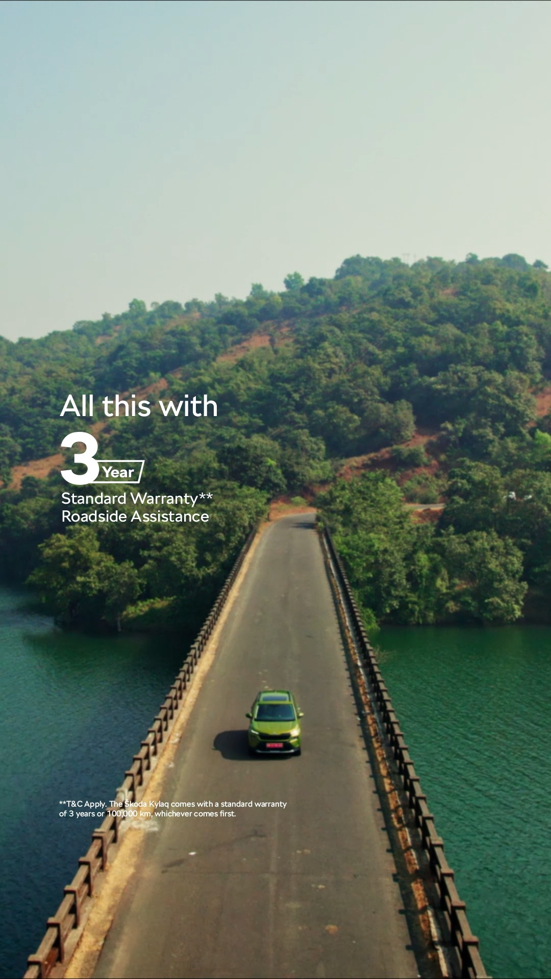 Big on numbers, easy on your pocket. With 3 years of Standard Warranty, Roadside Assistance and 1 year of SuperCare Package , the koda Kylaq lets you experience the European dream worry free Big on numbers, easy on your pocket