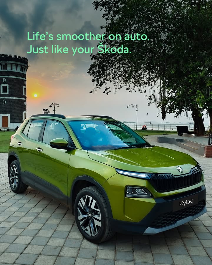 Love the drive Youll love it even more in automatic. SkodaAutomatic SkodaIndia SkodaKylaq LetsExplore