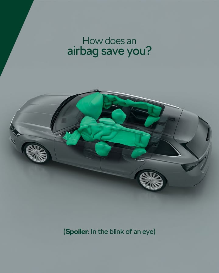 Ever wondered how something as soft as a cushion can protect something as delicate as life in a crash thats anything but that Heres how airbags do the impossible. And do it in milliseconds. SkodaIndia LetsExplore HiddenHelpers Ever wondered how something as soft as a cushion can protect something as delicate as life in a crash thats anything but tha...