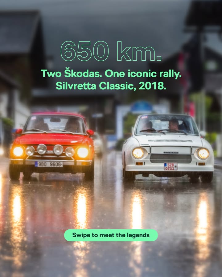 Legacy in motion At the Silvretta Classic Rally, our koda 100 L Rallye and 130 RS took on 650 km of Alpine roads, unfazed by foggy windows and rainy weather. SkodaMotorsport Skoda130RSCoupe Skoda100LRallye SkodaIndia LetsExplore Legacy in motion At the Silvretta Classic Rally, our koda 100 L Rallye and 130 RS took on 650 km of Alpine roads, u...