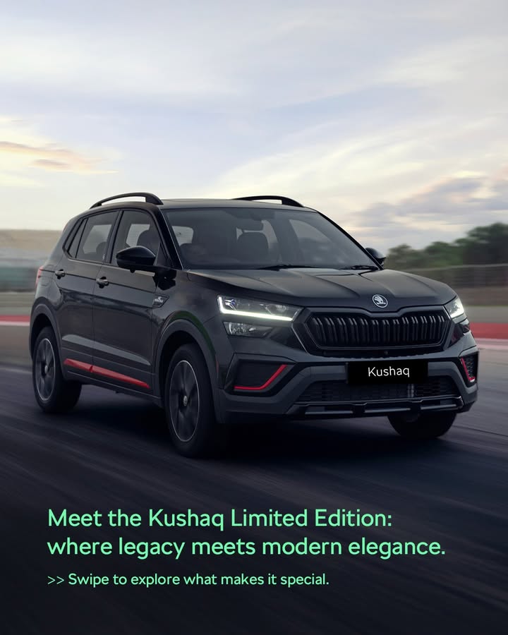 Every curve and contour of the Limited Edition Kushaq echoes 25 years of kodas evolution quietly powerful, unmistakably ...
