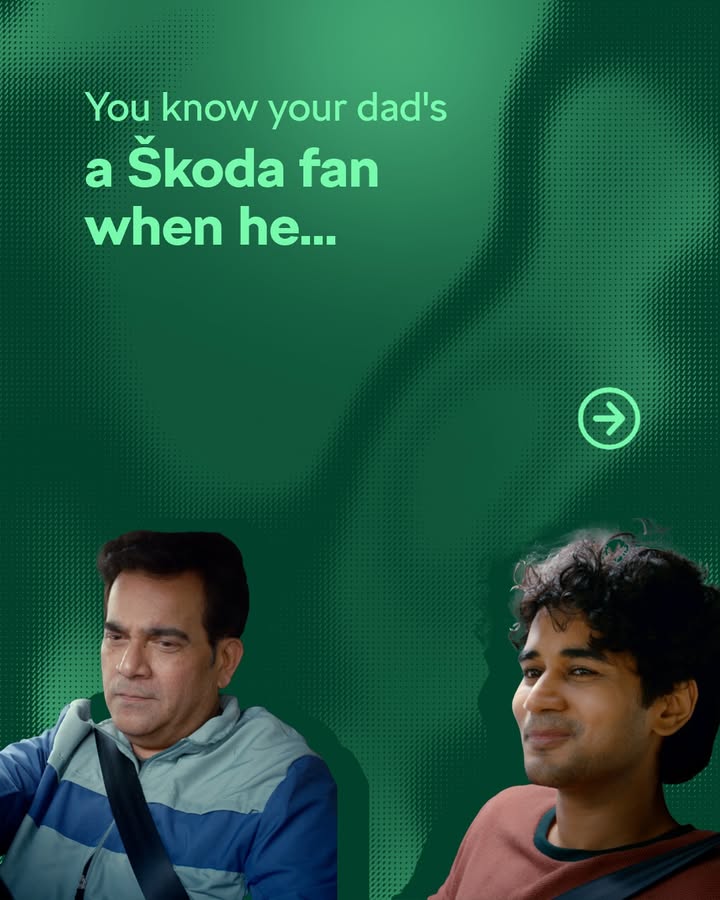 When dads take a koda test drive, they dont just drive, they become fans
