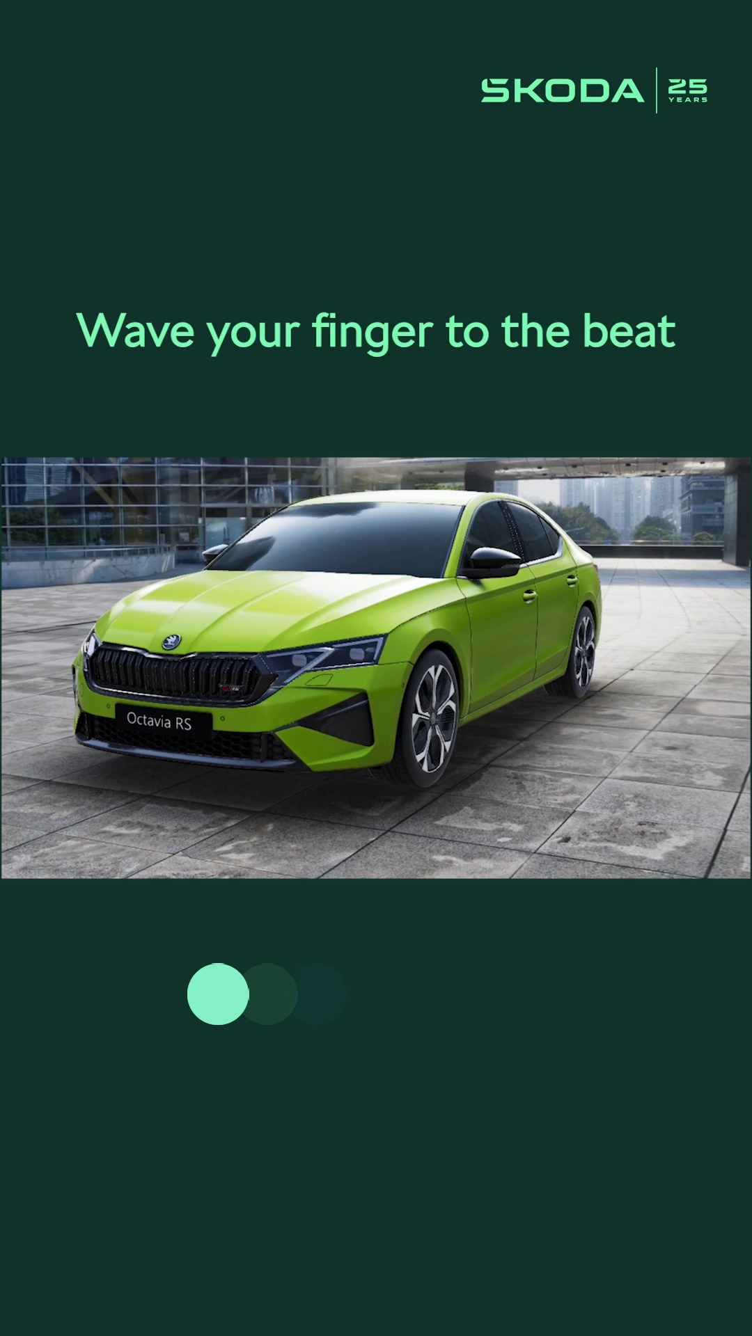 When the beat drops, the koda Octavia RS moves like it was made for it