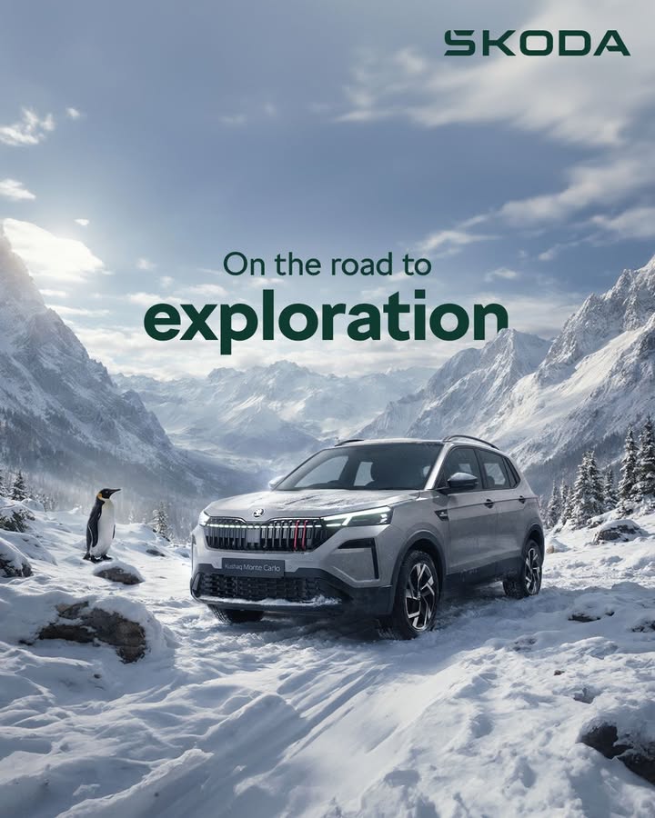 Choosing a different direction is where exploration begins. SkodaIndia SkodaKushaq Penguin