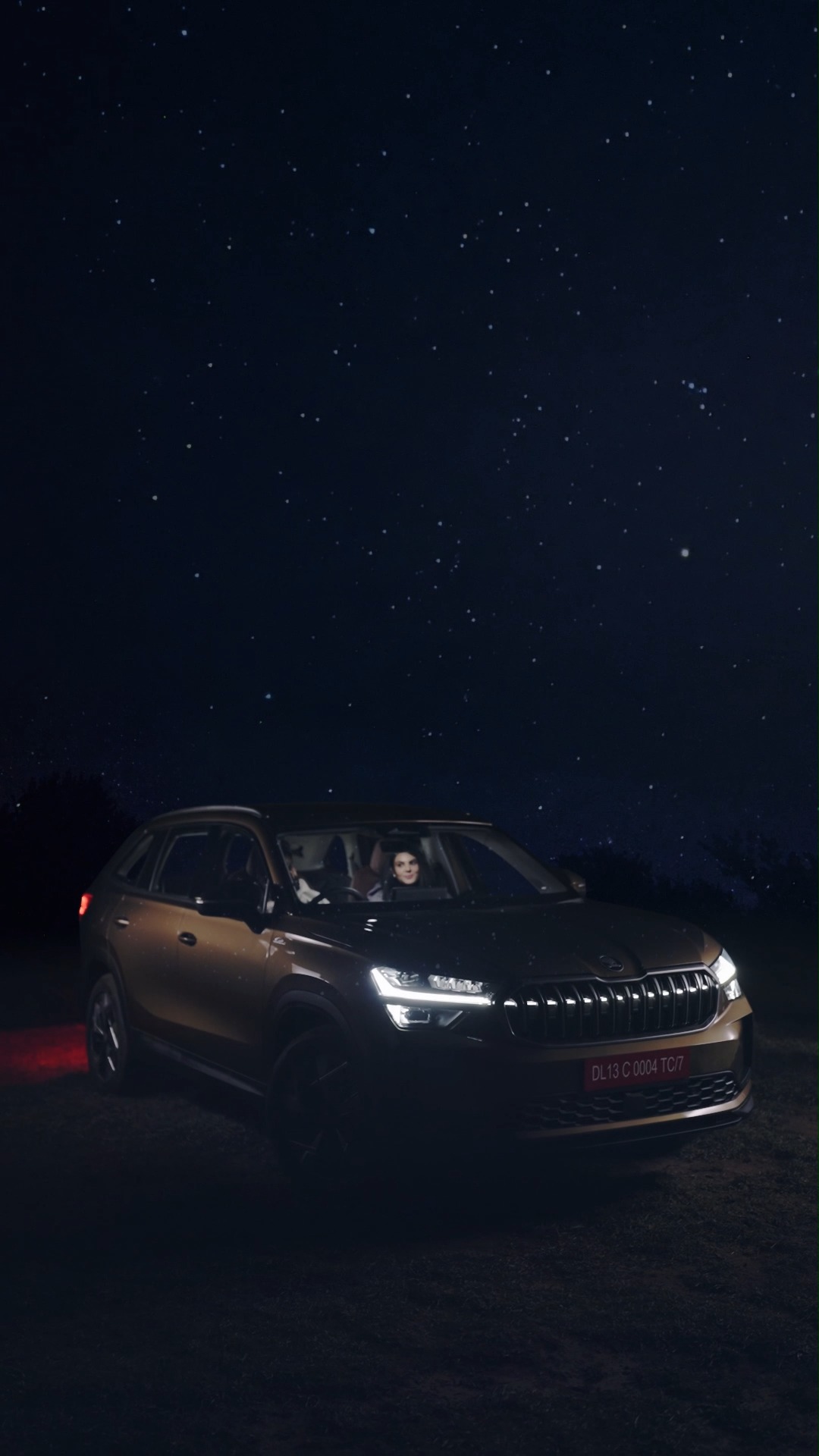A still night. A sky full of stars. And the kind of moment you dont want to miss. The koda Kodiaq
