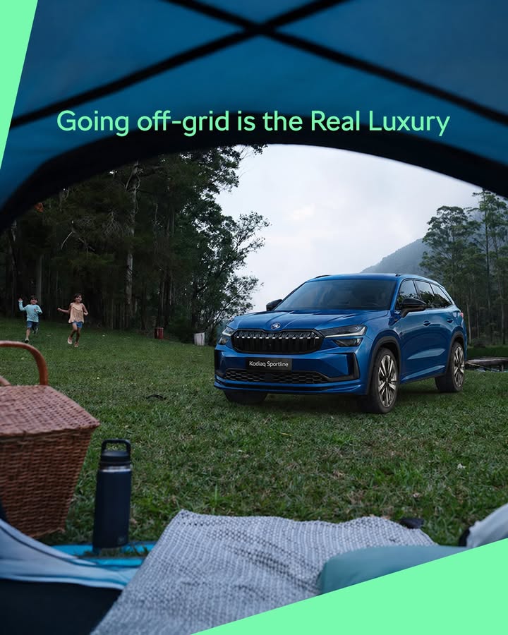 Beyond city lights and familiar routes, the koda Kodiaq Sportline knows no bounds