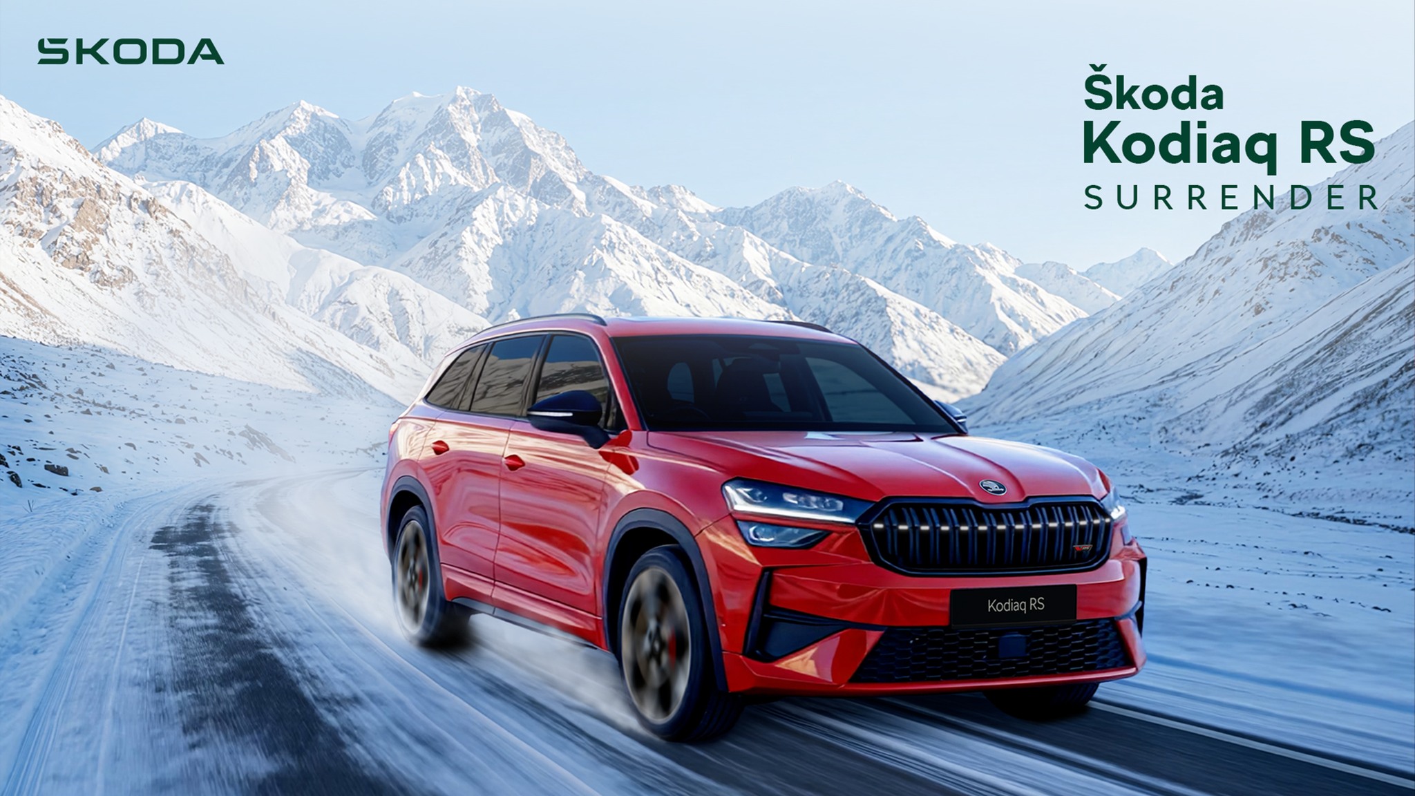  koda Kodiaq RS Surrender to the rhythm. Surrender to performance