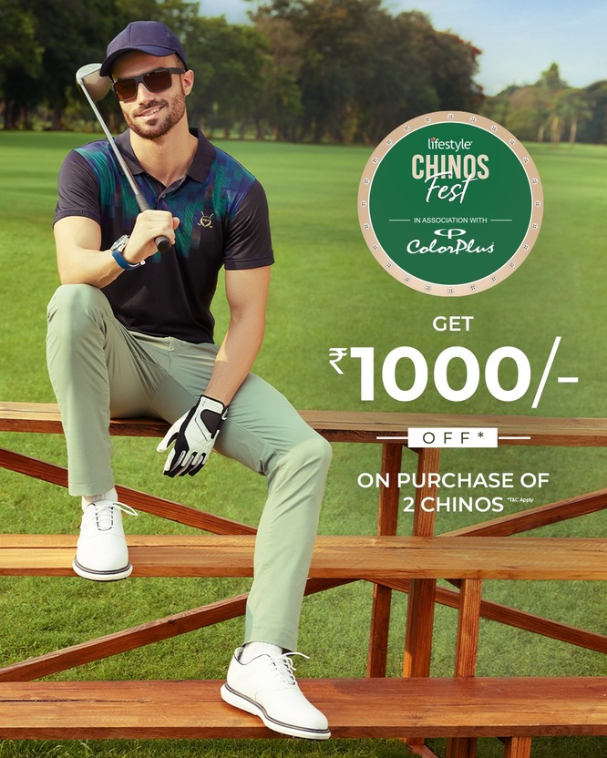 Twos a party, and so is this deal Grab any 2 chinos score 1000 OFF because one is never enough Find your style co...