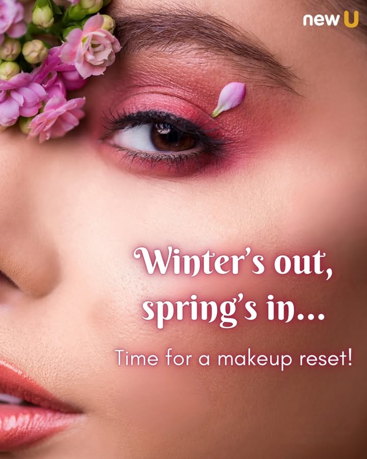 Winters out Springs in Its time for a makeup reset dewy skin, bright pops of color, and all the glow