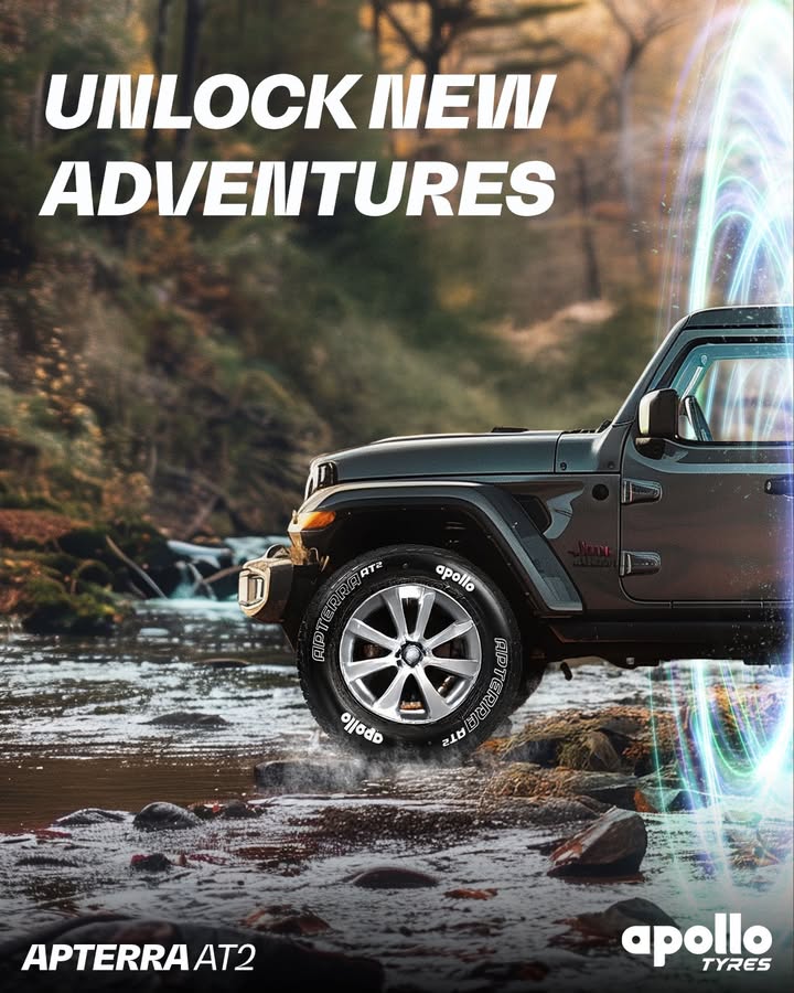 Adventure doesnt come with a map, but your tyres should be ready for anything With Apollo Apterra AT2, experience unmatche...