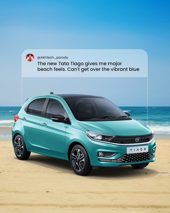Some count stars, I chase them, with the best company Tiago ItsAChillCar TataTiago TataMotorsPassengerVe...