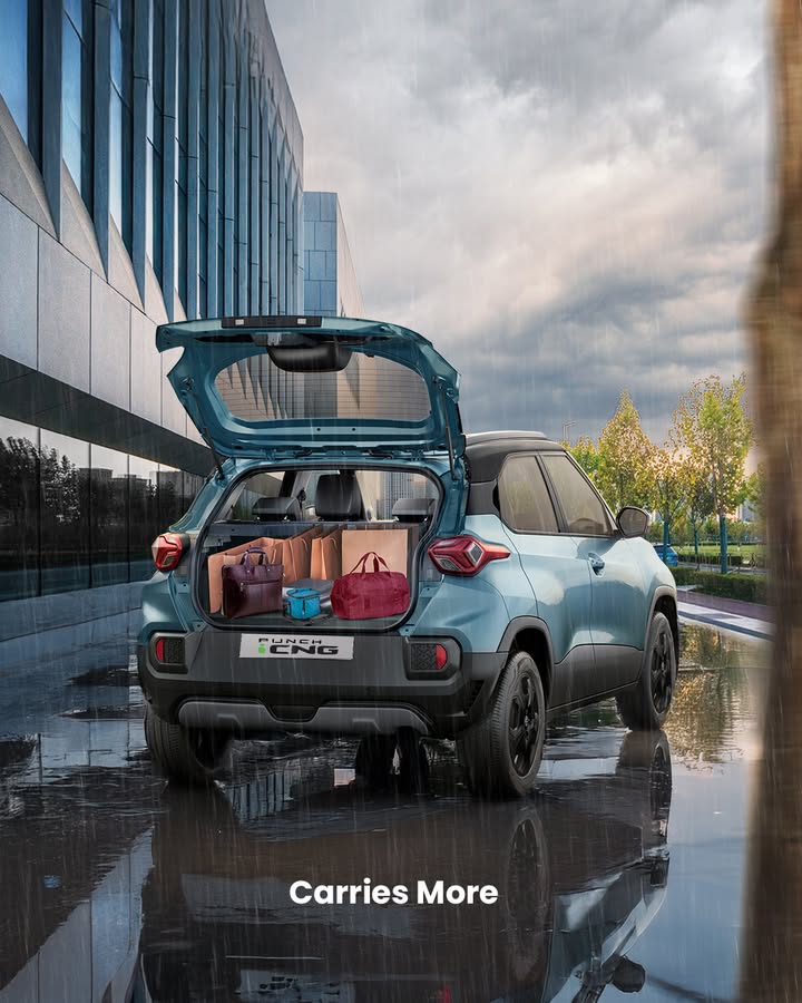 Big plans Big bags The PUNCH boot space is always ready. FindYourVibe TataPUNCH PUNCH TataMotorsPassengerVehicles