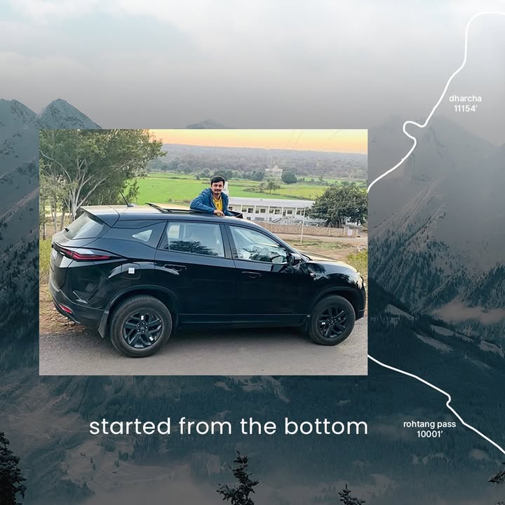 Kritik and his Harrier, both scaling new heights. TataHarrier Harrier TataMotorsMoments TataMotorsPassengerVehicles