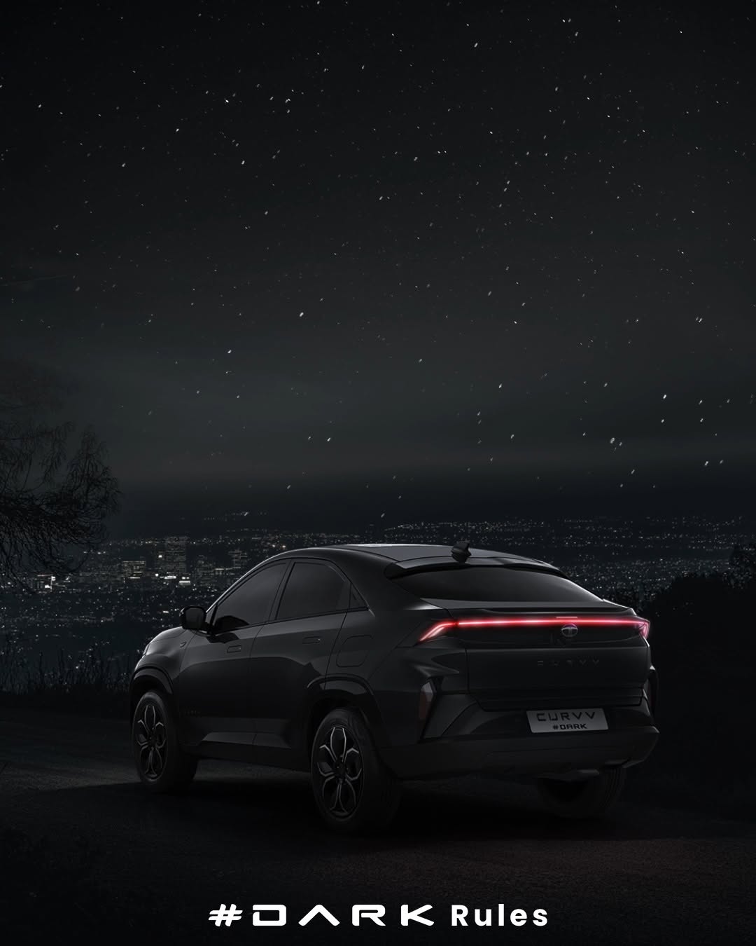 CURVV DARK meets starry night TakeTheCURVV TataCURVV CURVV SUVCoupe TataMotors TataMotorsPassengerVehicles DARKRules