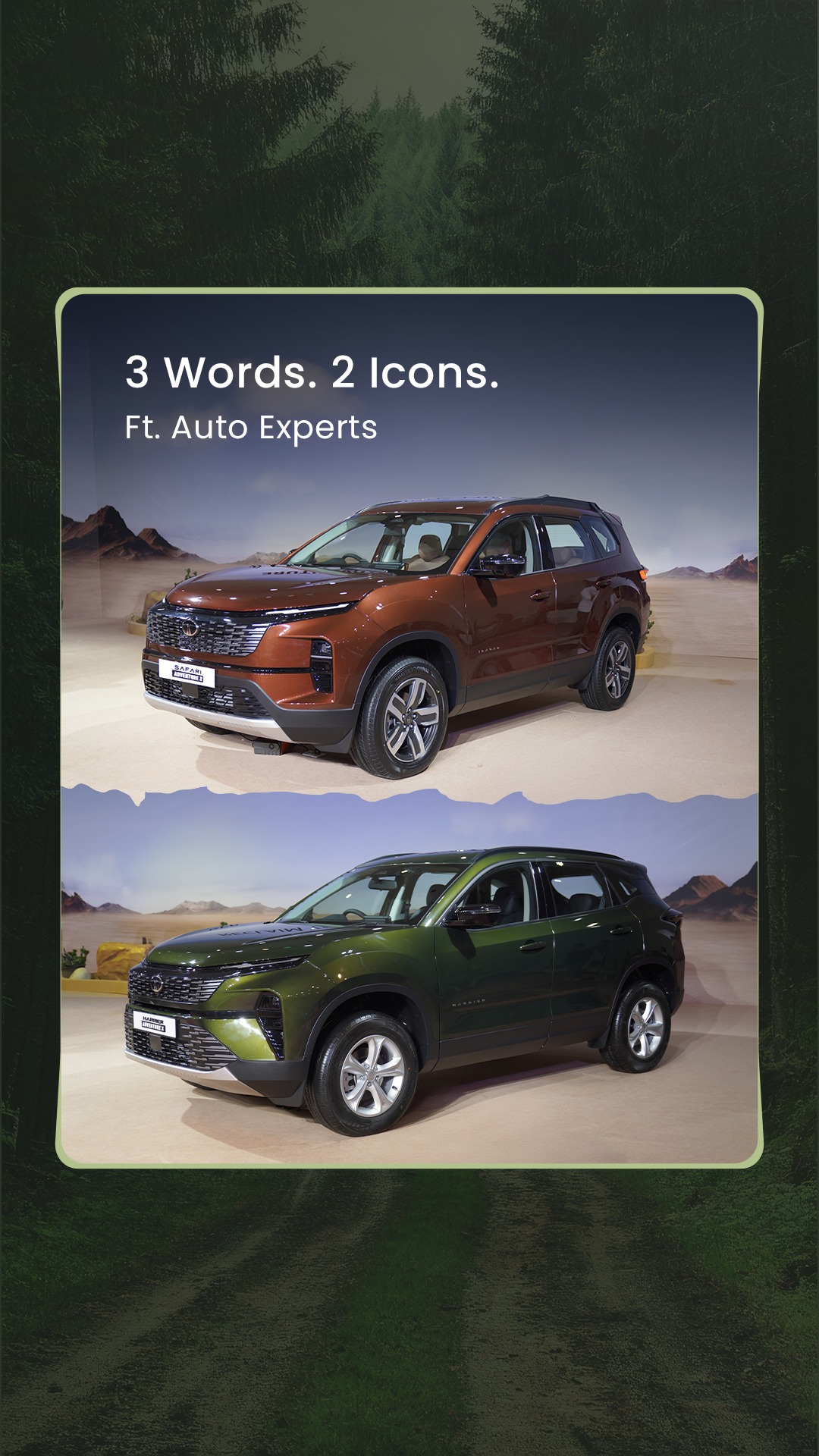 Auto experts capture the spirit of Harrier Safari Adventure X editions in 3 words