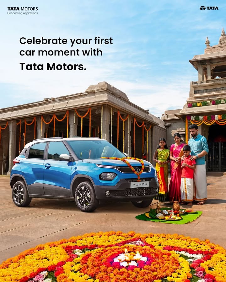 With Onam blessings on board, the first drive begins KeralaComesTogether FestivalOfFirsts OnamWithTataMotors Punch