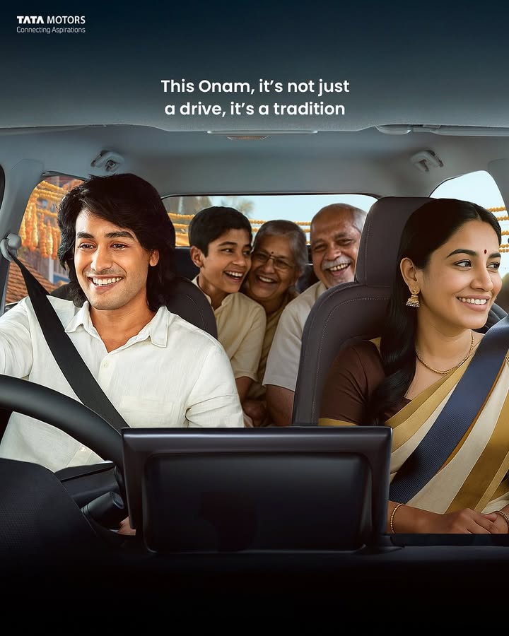 Onam drives are never quiet songs, chatter, endless laughter, and a boot full of banana leaves and flowers