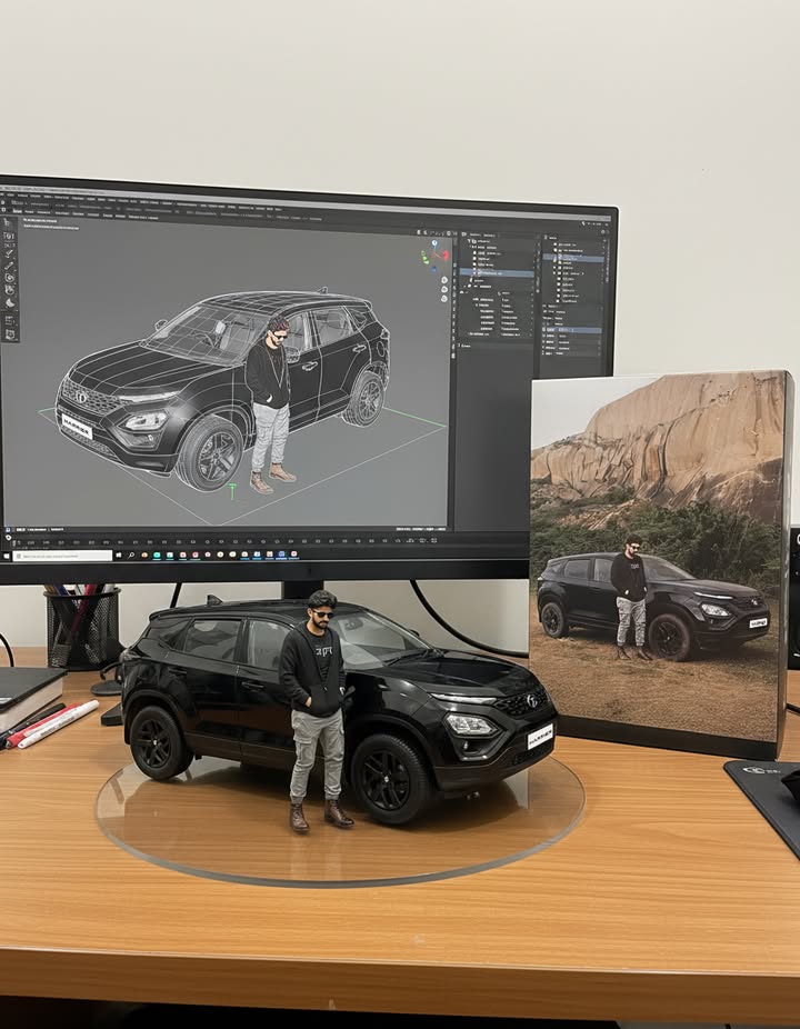 The only thing small about Akhil s Harrier is this model Disclaimer AI generated image, for creative representation ...