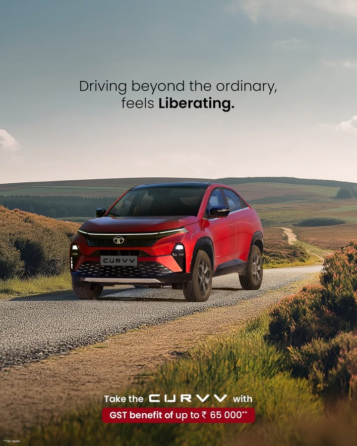 SUV power, now with 100 GST benefits Choose to TakeTheCURVV TataCURVV CURVV SUVCoupe TataMotors