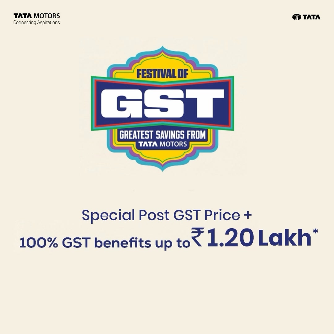 This Durga Puja, let every ride with Tata Motors cars bring your loved ones closer, with GST benefits up to 1