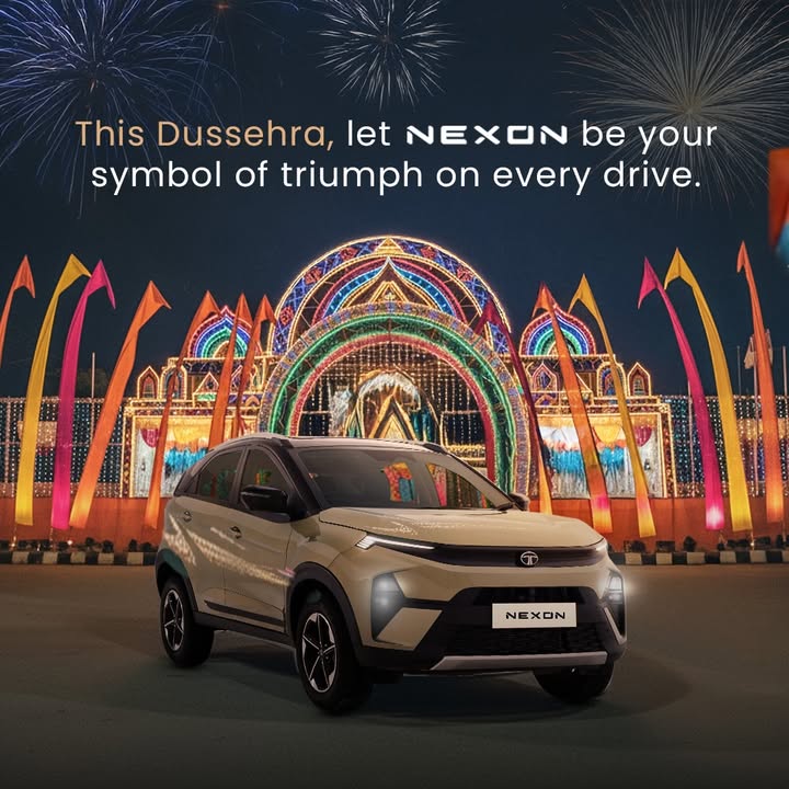 Festive mood unlocked Nexon brings more to every celebration. HappyDussehra Nexon TataNexon TataMotorsPassengerVehicles