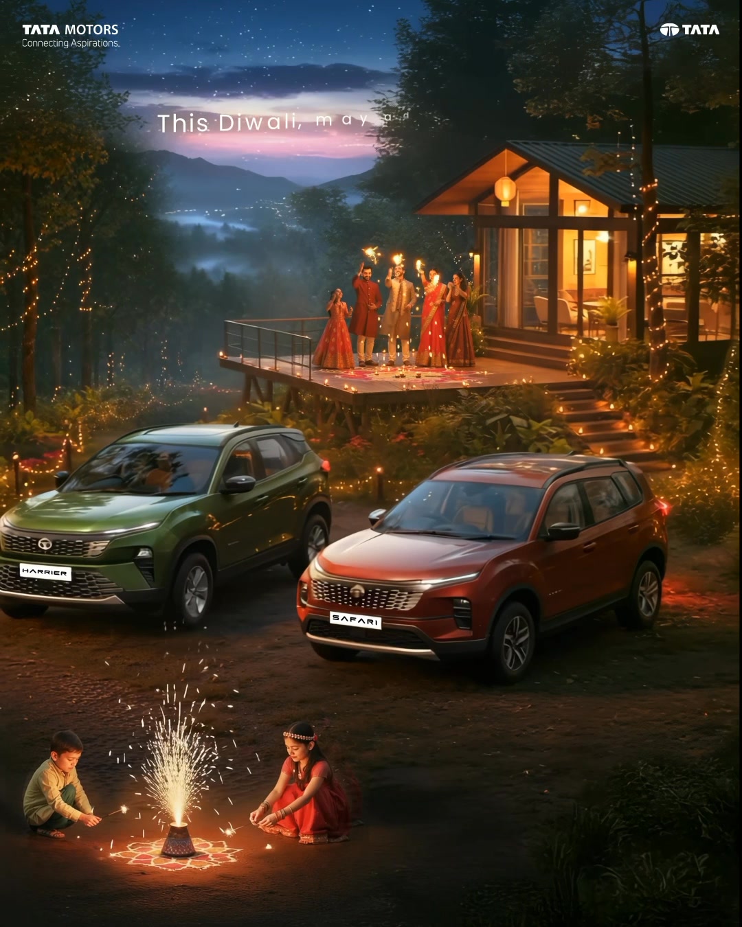 May your Diwali be filled with light, joy, and adventure Happy Diwali TataHarrier Harrier Safari HarrierAdventure...