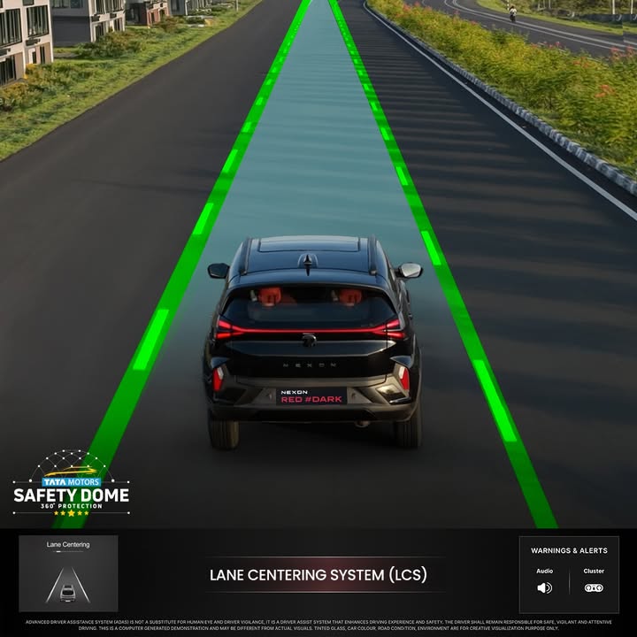 Stay steady. Stay confident. Red DARKs ADAS with Lane Centering keeps you perfectly on track, no matter the road