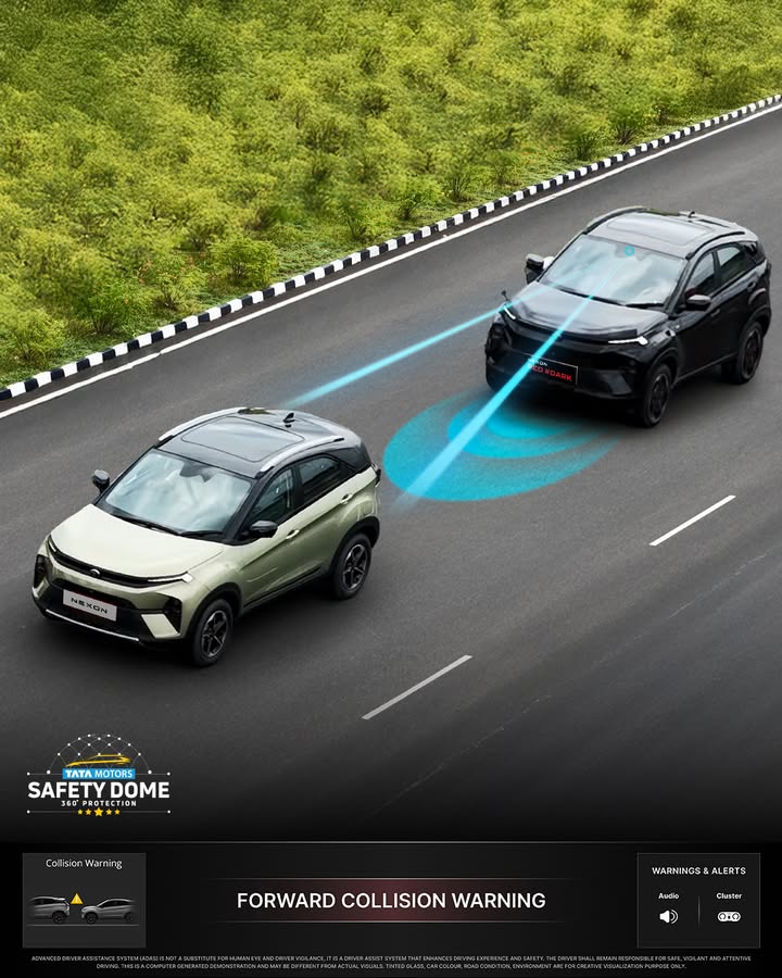 Confidence at every turn. Red DARKs ADAS with Forward Collision Warning senses the unexpected, so you stay a step ahead