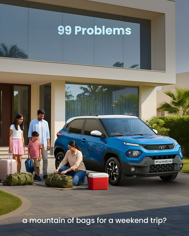 Weekend chaos Not when youve got PUNCH. From family luggage to camping dreams, everything fits right in