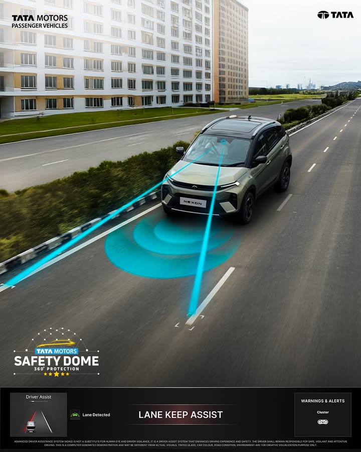 Stay centered. Stay in command. ADAS with Lane Keep Assist ensures precision in every drive