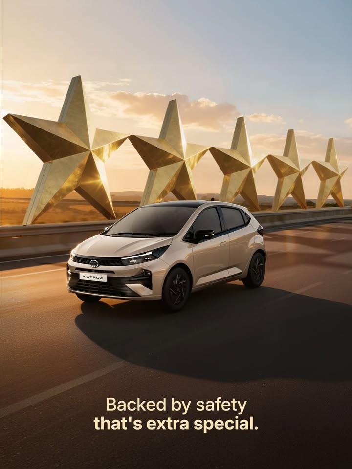 These stars dont twinkle. They protect. All New ALTROZ Indias Safest Hatchback. Visit https bit