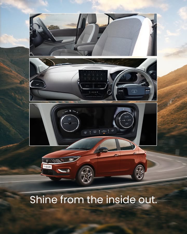 Step into a cabin that dazzles with comfort Tigor TataTigor TheSedanForTheStars TataMotorsPassengerVehicles