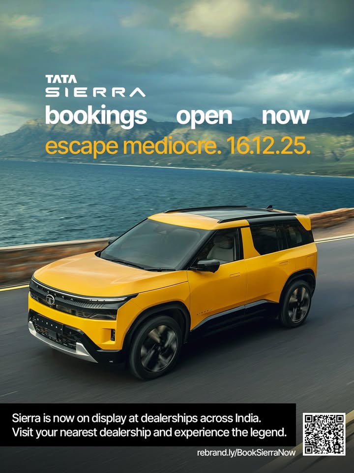 You wanted a sign. There cant be one clearer than this. Tata Sierra Bookings open now. Own the icon