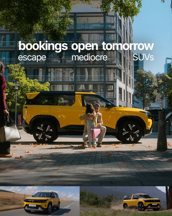 Own the icon. Bookings open tomorrow. Sierra TataSierra EscapeMediocre