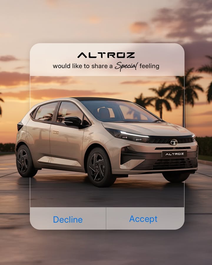 Incoming ALTROZ. Handle with excitement Visit the link https bit.ly AllNewAltrozBookNow to book now