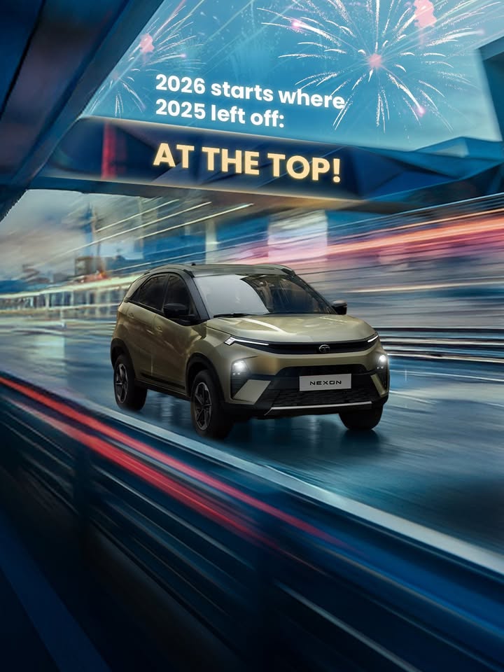 Bringing that 1 energy to the New Year. HappyNewYear NewYear2026 TataNexon RedDARK TataMotorsPassengerVehicles