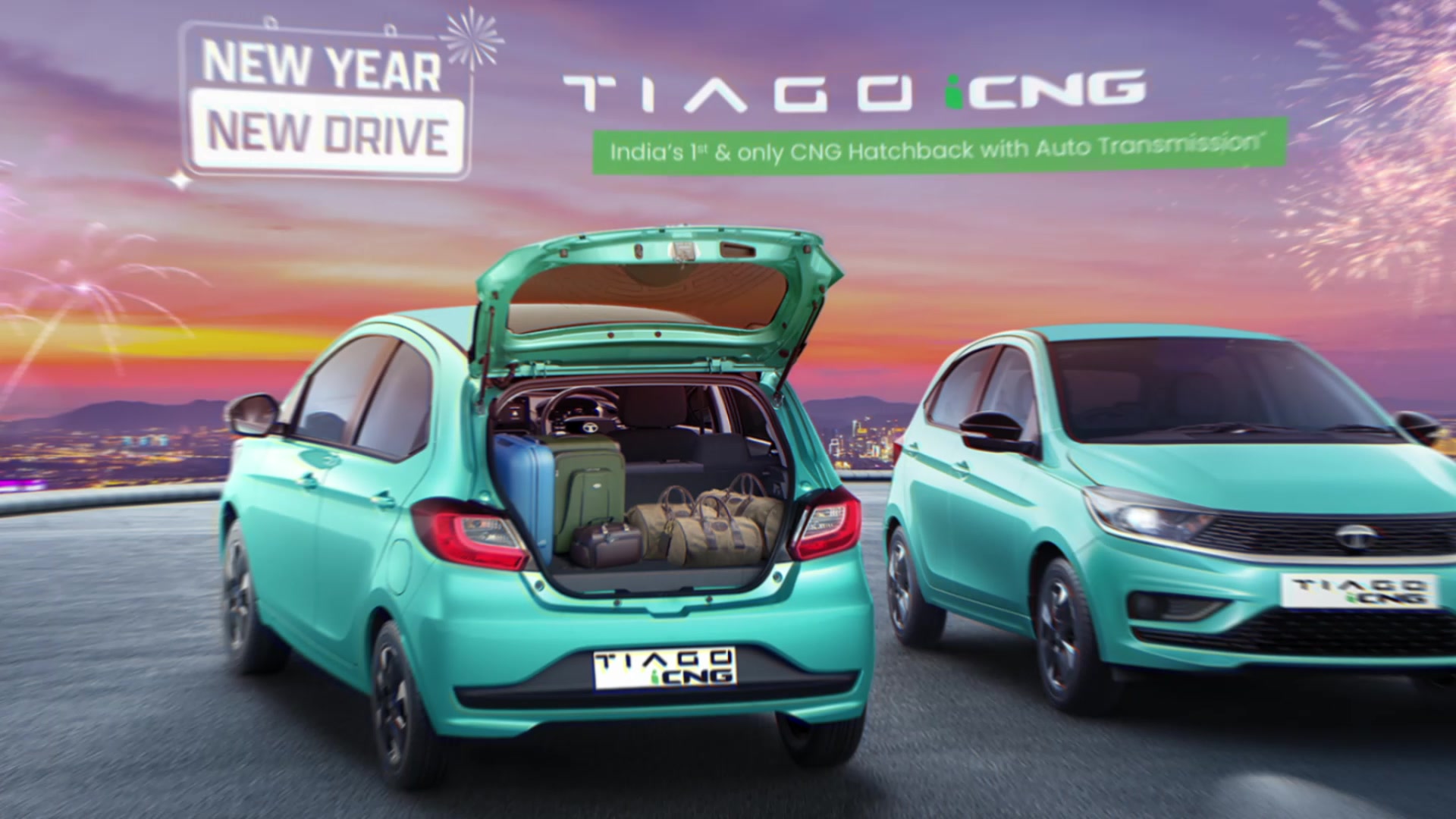Say hello to your ultimate chill partner, Tiago CNG Indias first CNG Automatic, designed for smoother, safer, and more exci...