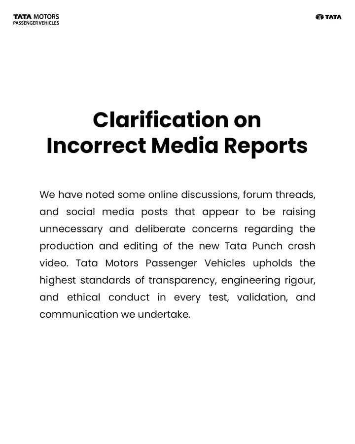 For verified updates and official information, please visit our website cars.tatamotors