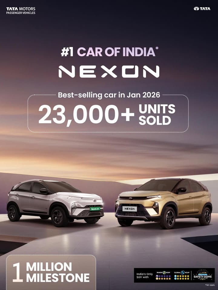 Nexon delivers its strongest ever monthly sales with 23,000 units cumulative sales cross the prestigious 1 Million milesto...